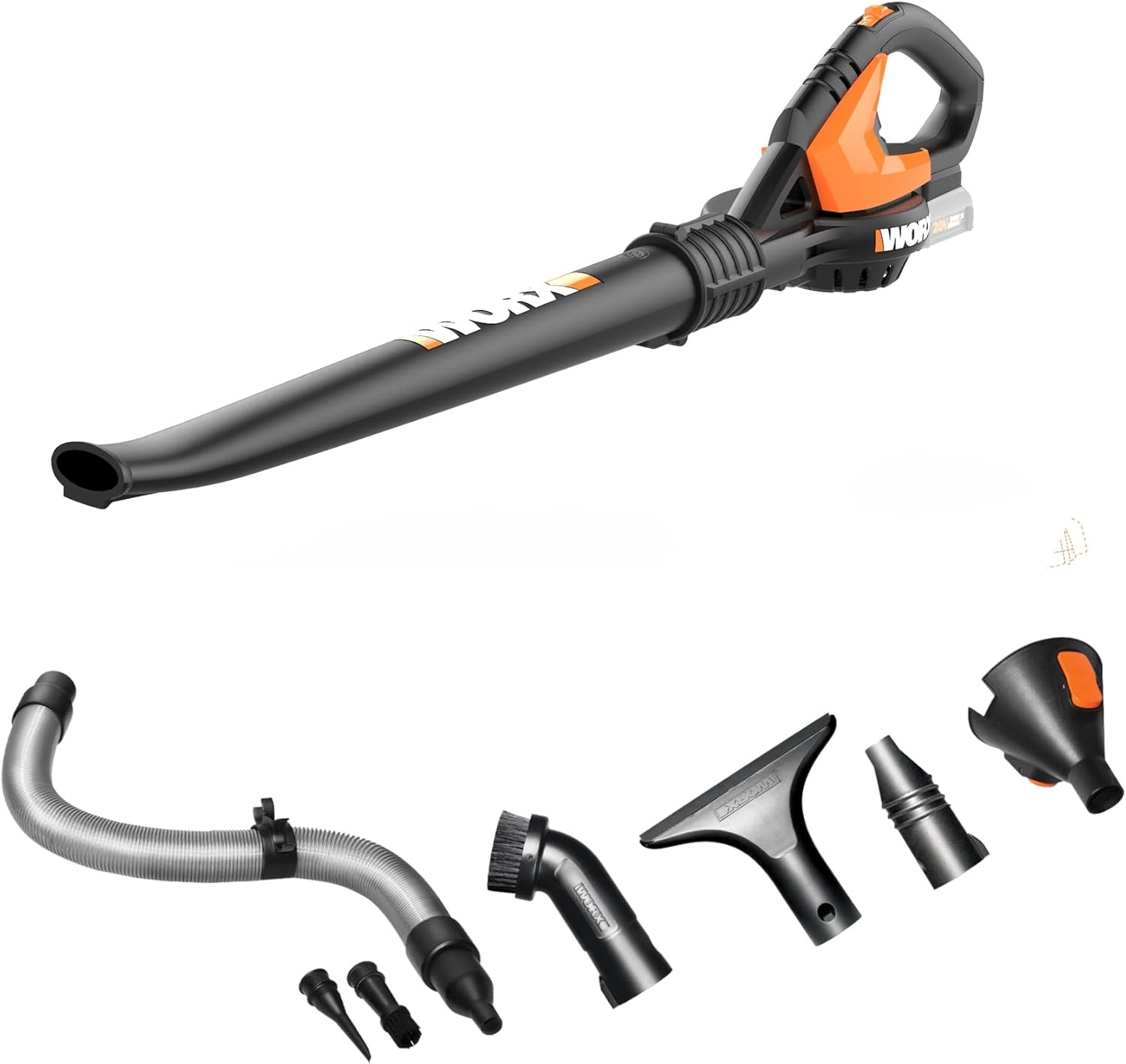WORX Cordless Leaf Blower, Electric Blowers for Lawn Care with 120 MPH & 2.7 LBS