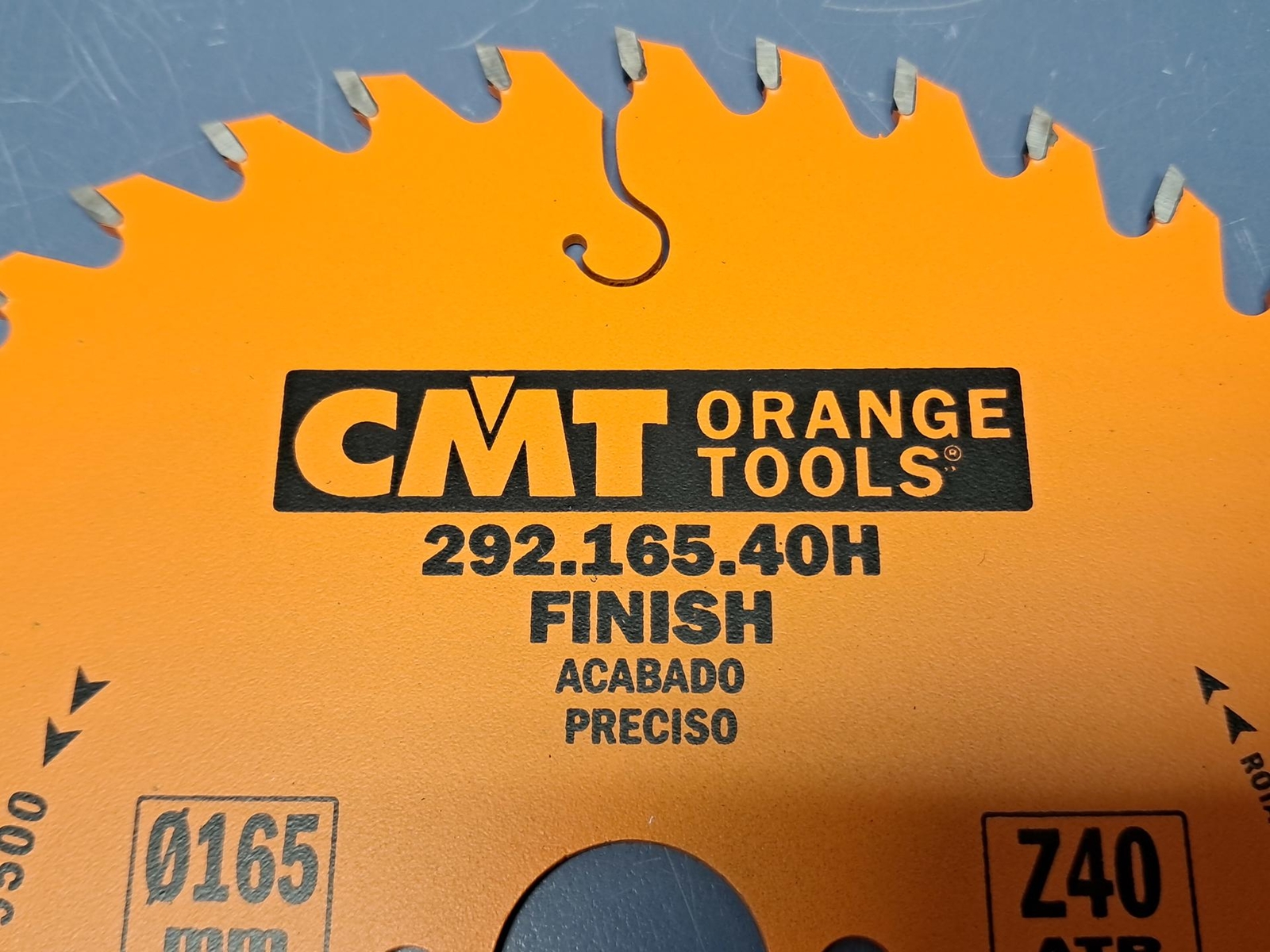 CMT Orange Tools 292.165.40H FINE FINISH Saw Blade 6-1/2”x.087”/.062”x20mm T=40