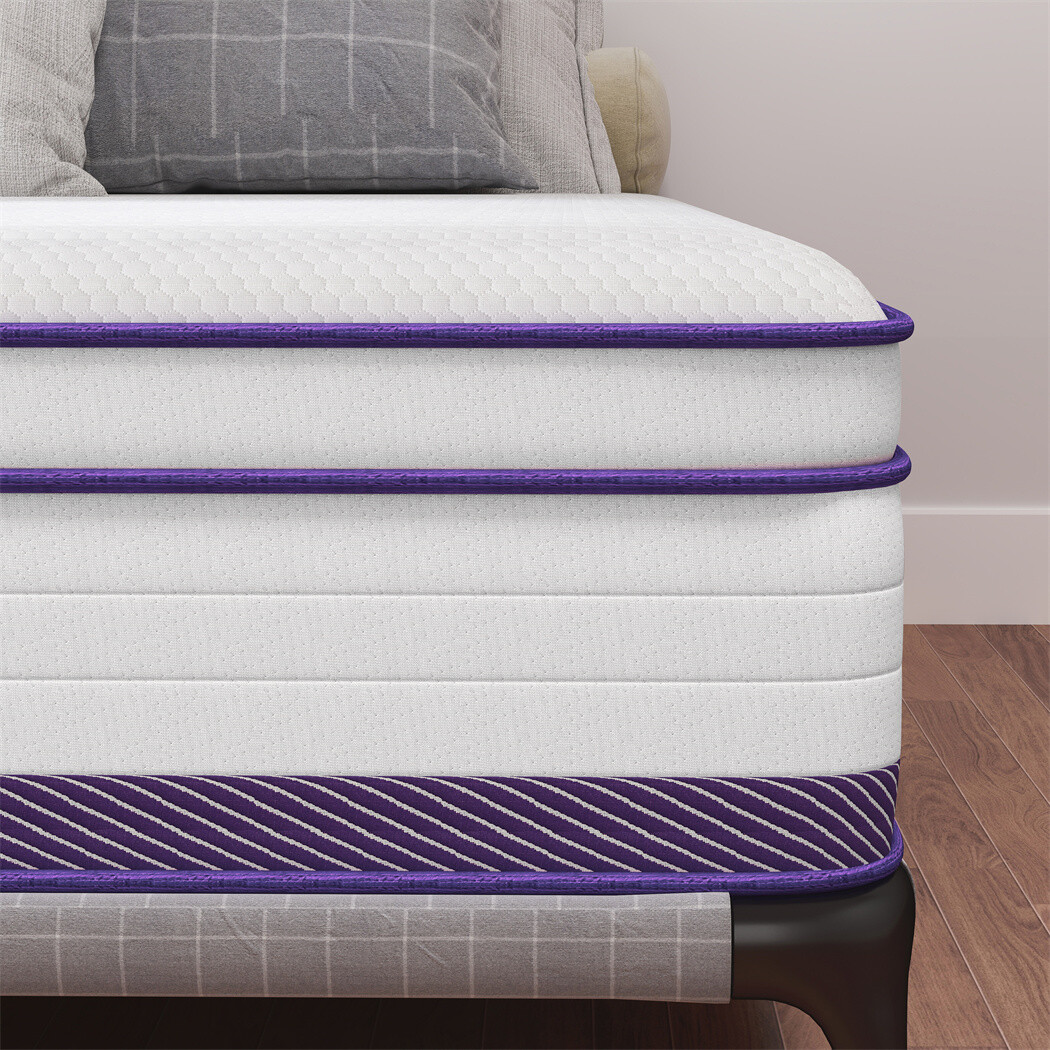 12″14″ Gel Memory Foam Spring Hybrid Queen Mattress Twin Full King Size In A Box