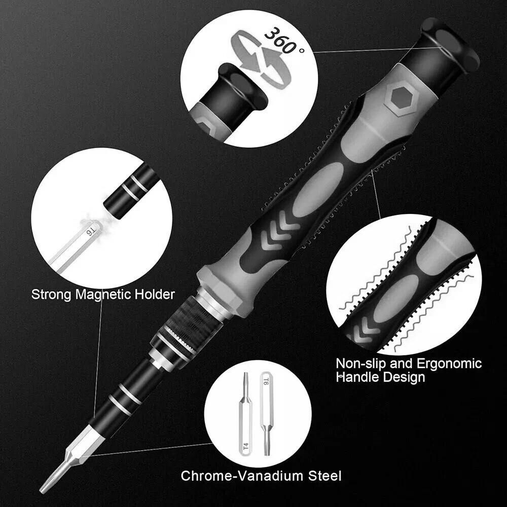 122 in 1 Precision Screwdriver Set Computer Repair Tool Kit Phone Magnetic Bit