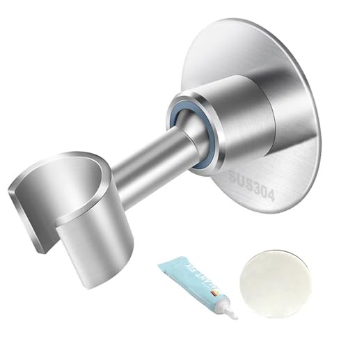 AivKey Shower Head Holder Drill Adjustable Handheld Brushed Finish 1.0 Count
