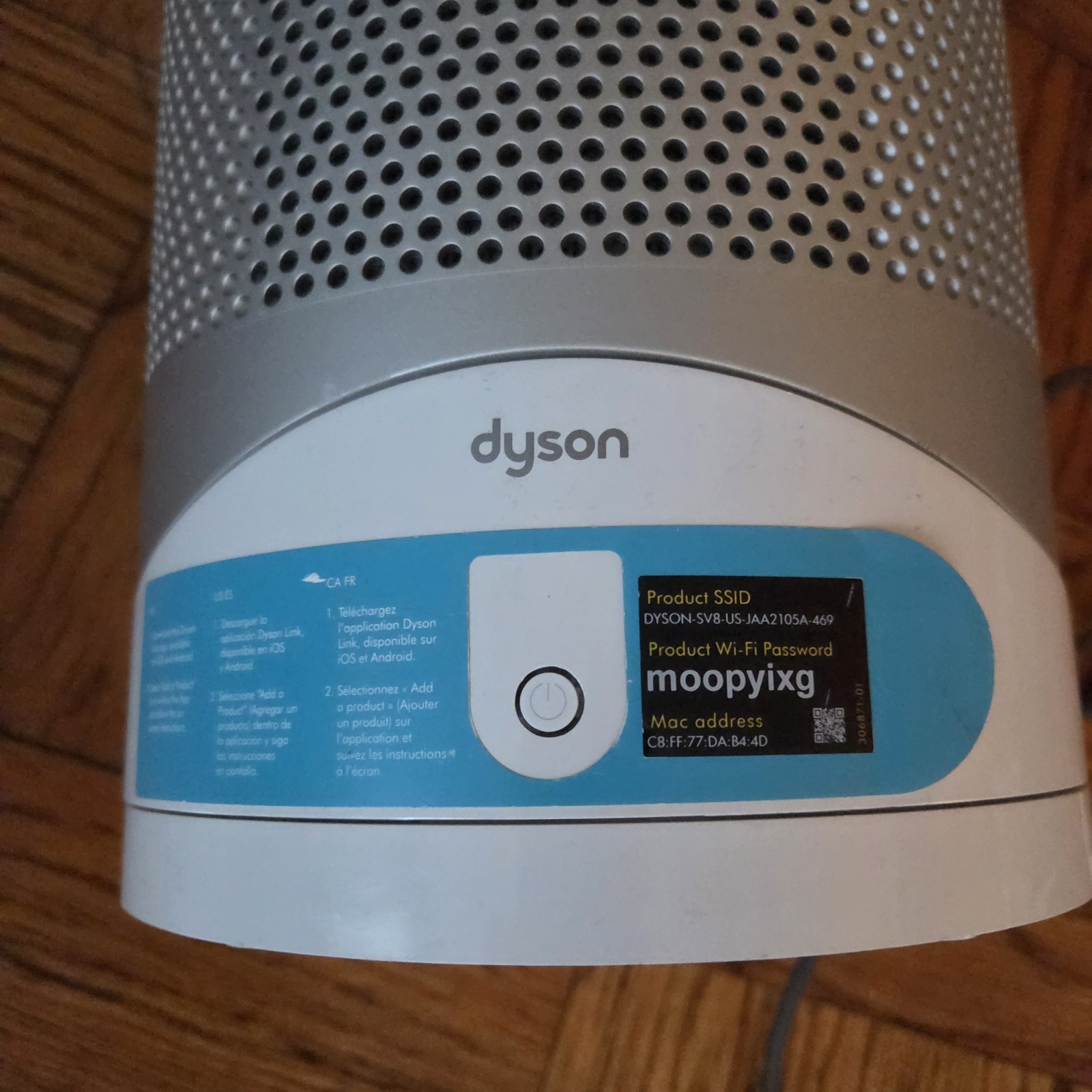 Dyson Pure Cool Link White/Silver DP01 Smart Air Purifier Bladeless Fan NO REMT