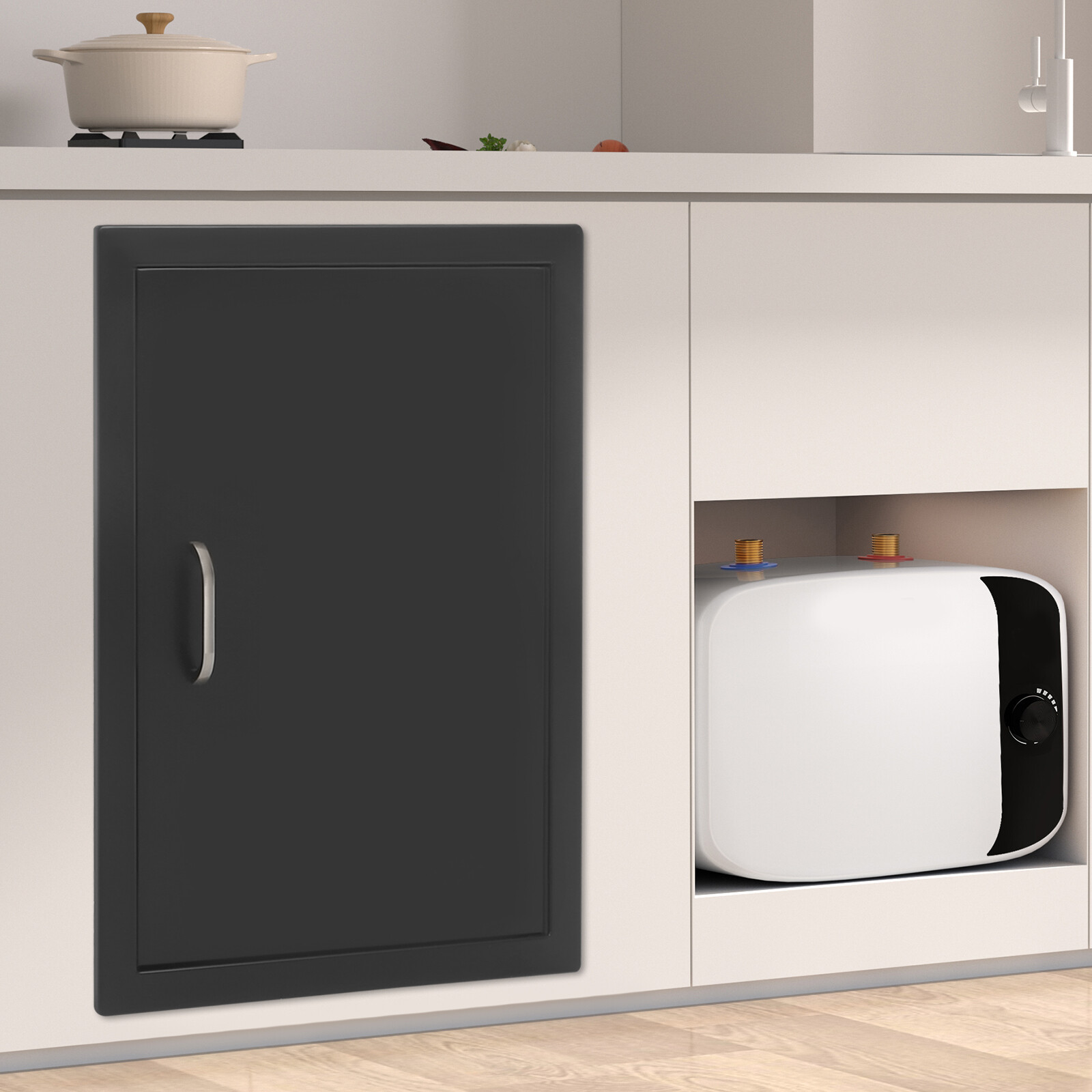 Heavy Duty BBQ Access Door Outdoor Kitchen Cabinet Door 16.93*23.03in Bbq Doors