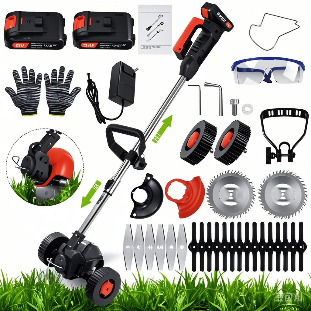20000mAh Electric Cordless Grass String Trimmer Lawn Edger Weed Wacker Cutter