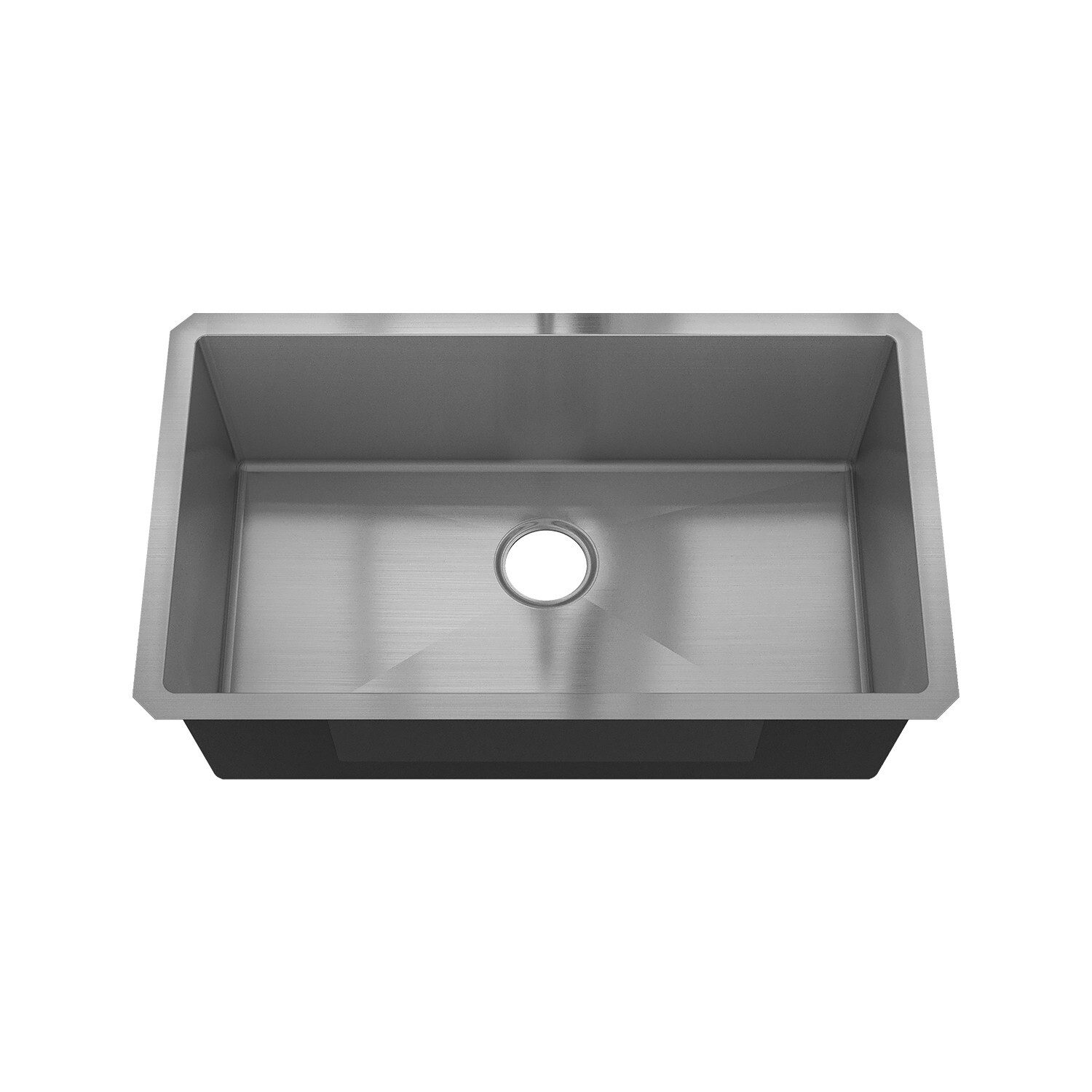 Sinber 32″ Undermount Single Bowl 304 Stainless Steel Kitchen Sink HU3219S-S-16E