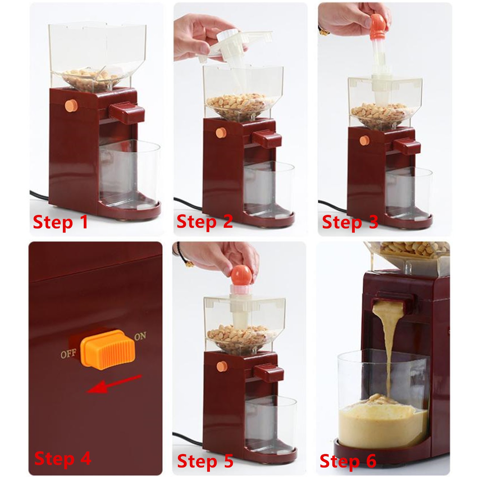 120W Electric Grinder Mini Peanut Butter Maker Sesame Butter Milling Machine