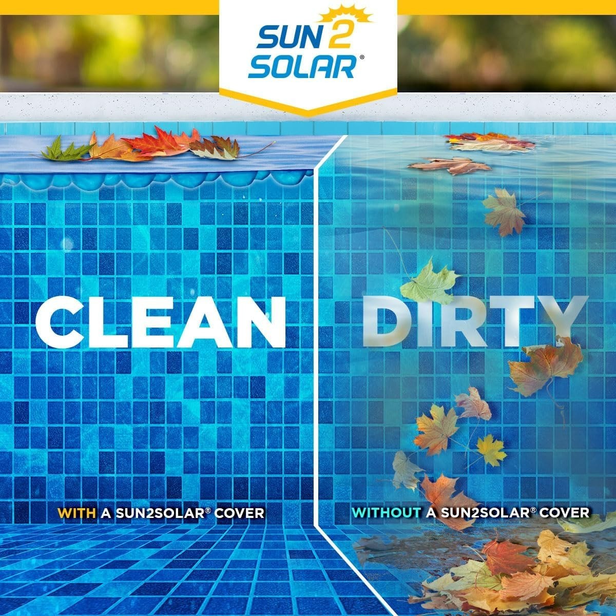 Sun2Solar 1600 Series Clear Round Swimming Pool Solar Covers – (Choose Size)