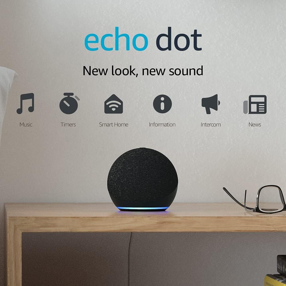 AMAZON ECHO DOT SMART SPEAKER 4TH GENERATION WITH ALEXA BLUETOOTH – REFURB