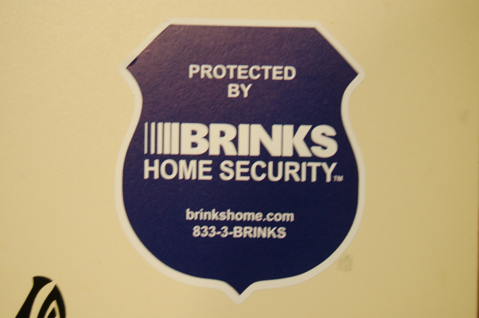 New Look BRINKS BURGLAR 2 security yard sign 8 +2 bonus sticker HOME SHOP ALARM