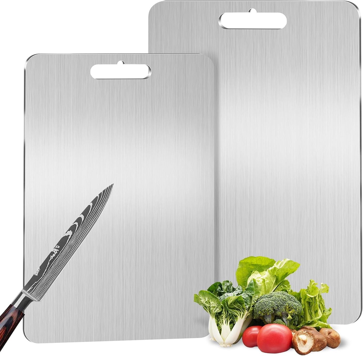 Titanium Cutting Board for Kitchen,2 Pas Titanium Cutting Board–