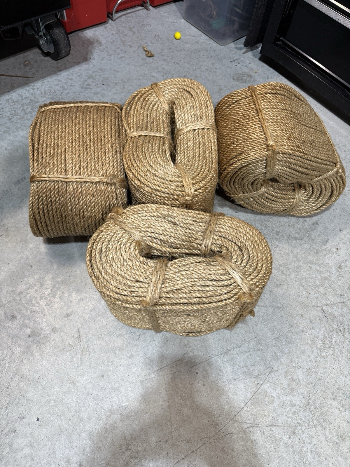 Natural Jute Rope (5/16 in x 750ft), Just Short Of 3/8 In. Manila Rope, Hemp