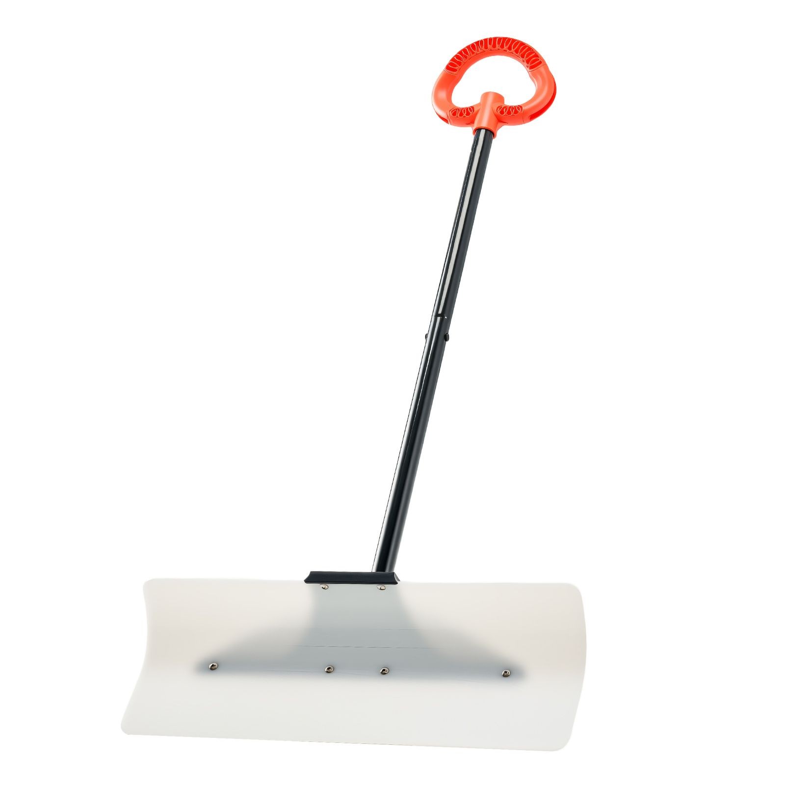 24 in Snow Pusher Shovel with Ergonomic Grip, HDPE Blade, Segmented Handle