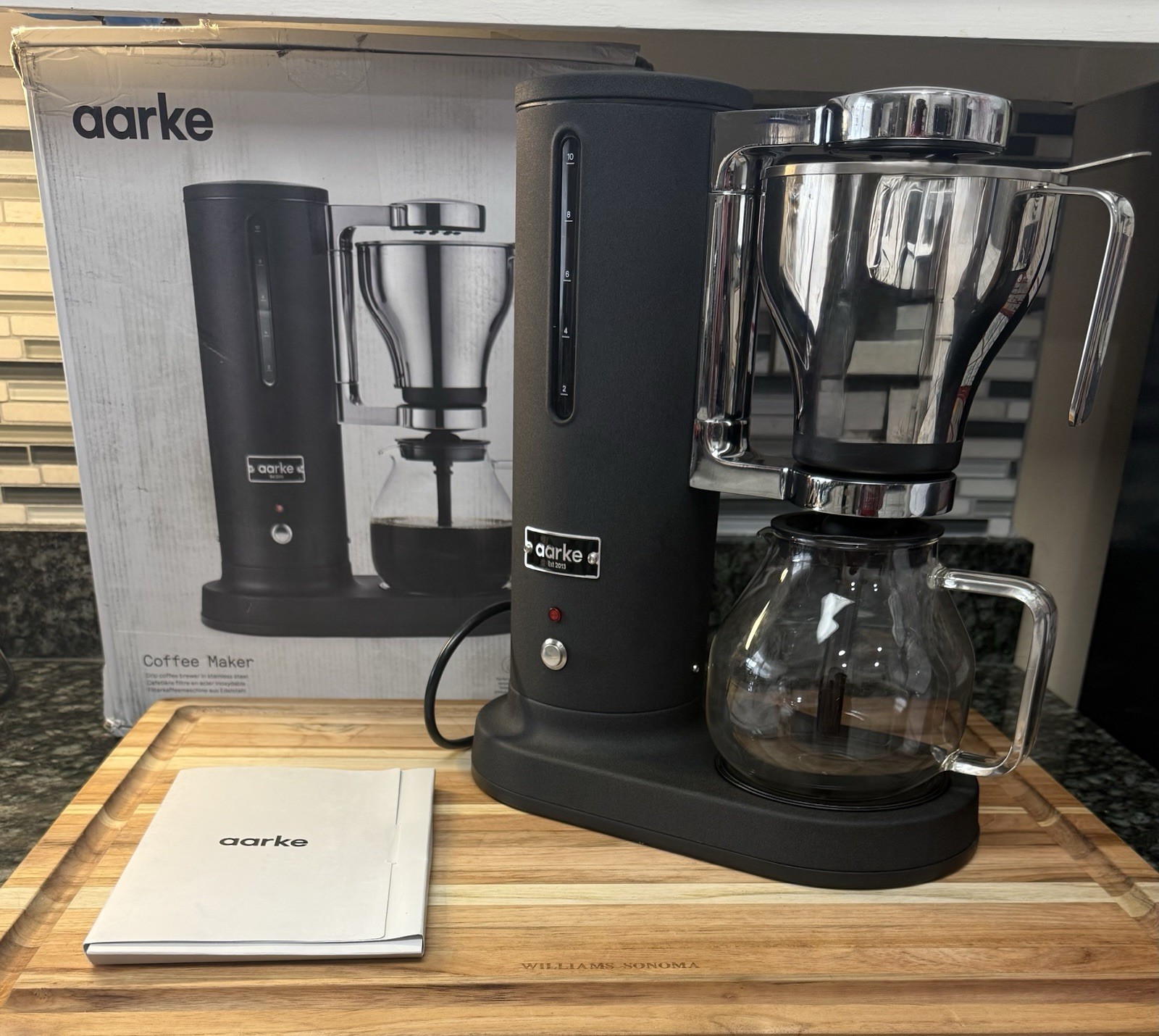 Aarke Coffee Maker Electric Drip Black Pre Owned Read! Excellent Condition!