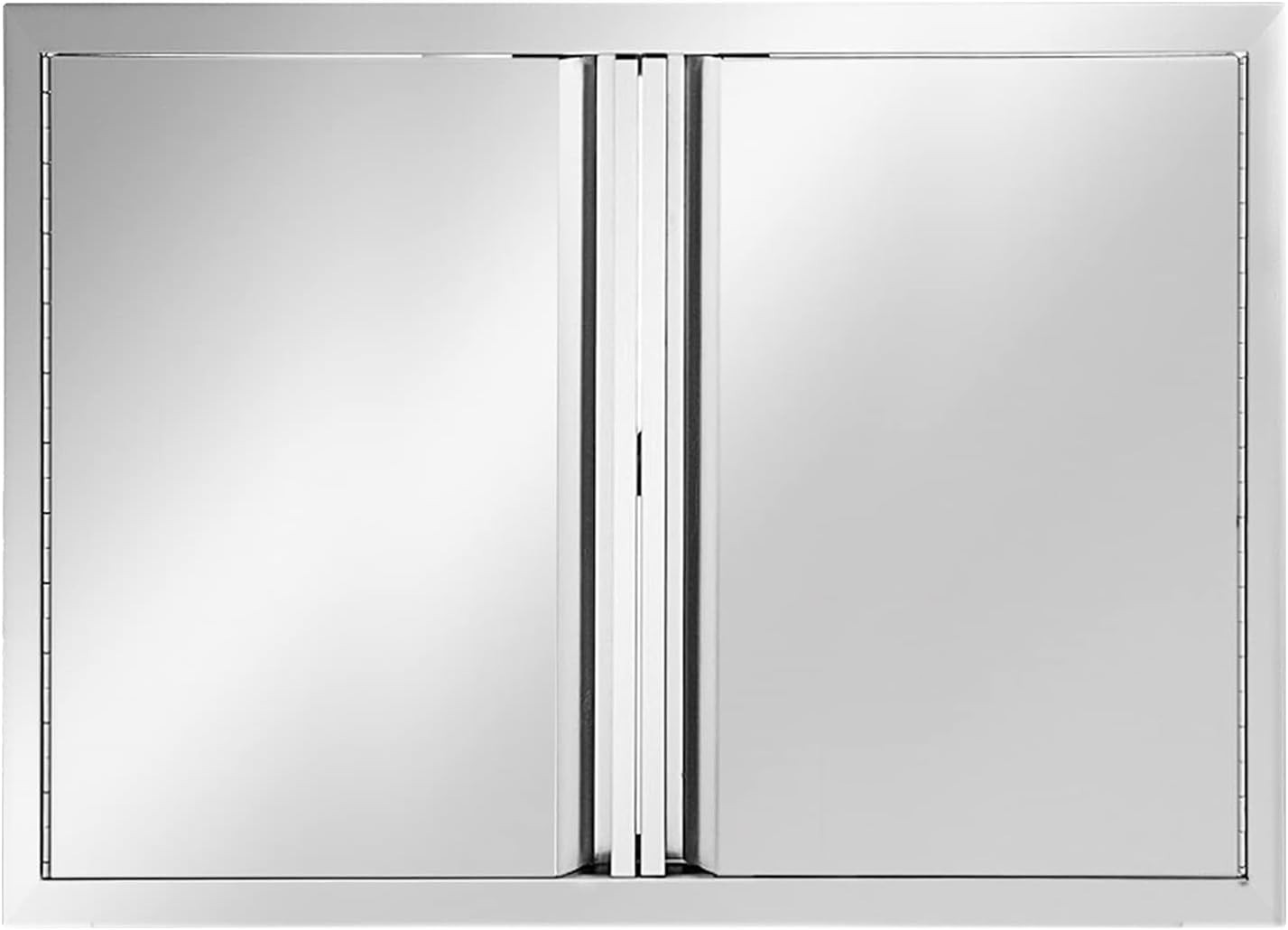 26W 24H inch Stainless Steel Outdoor Kitchen Single Handleless BBQ Door