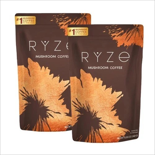 2-Pack Organic RYSE Mushroom Coffee – 30 Servings Per Pack – Free Shipping