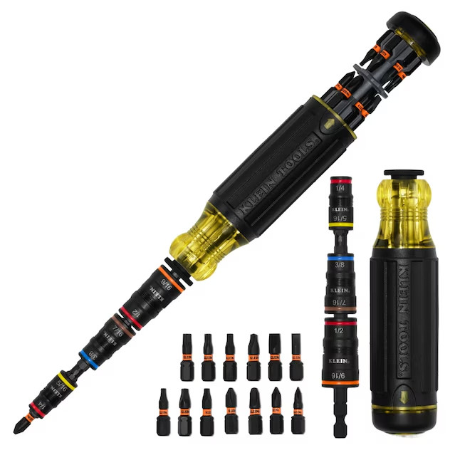 Klein Tools 32303HD 20-in-1 Impact Driver Set w/ Screwdriver Bits & Flip Sockets
