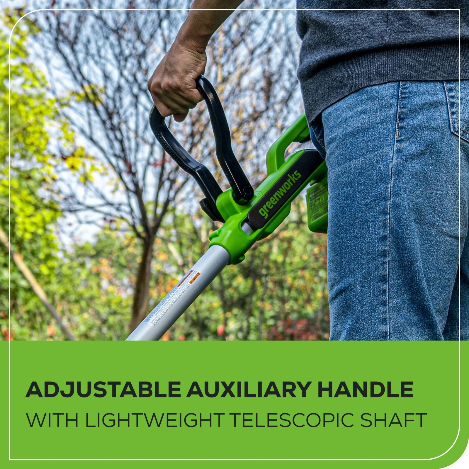 Greenworks 40V 13″ Gen2 Cordless String Trimmer/ Edger w/ 2Ah Battery & Charger