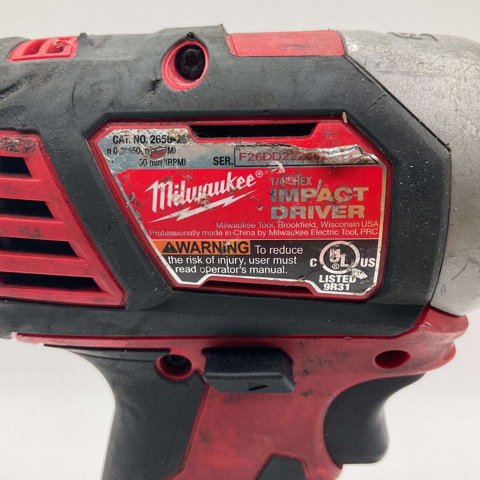 Milwaukee 2656-20 M18 Cordless 1/4″ Hex Impact Driver with XC6.0 Battery