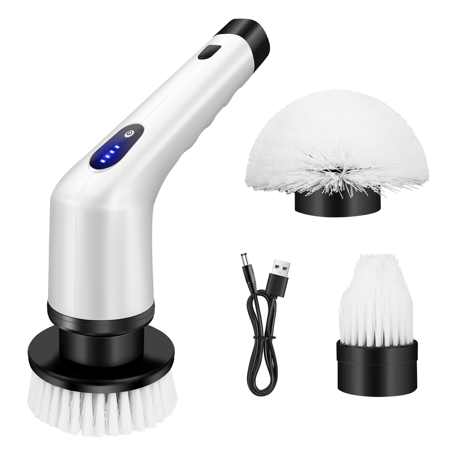 1500mAh Electric Spin Scrubber Cordless Bathtub Power Scrubber Cleaning Brush