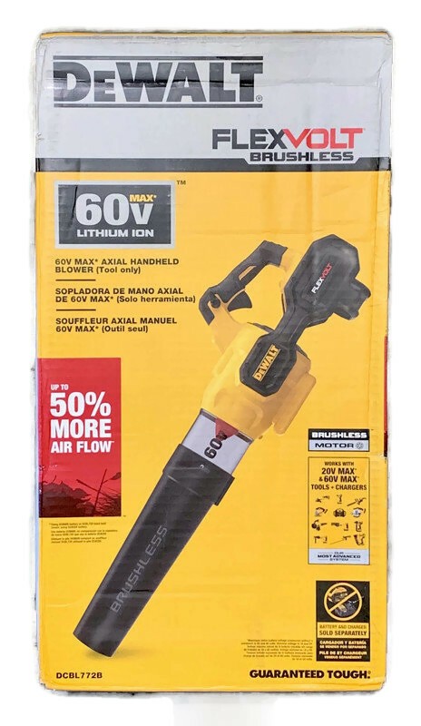 DEWALT DCBL772B FLEXVOLT 60V MAX 125-MPH Li-Ion Cordless Axial Blower TOOL ONLY