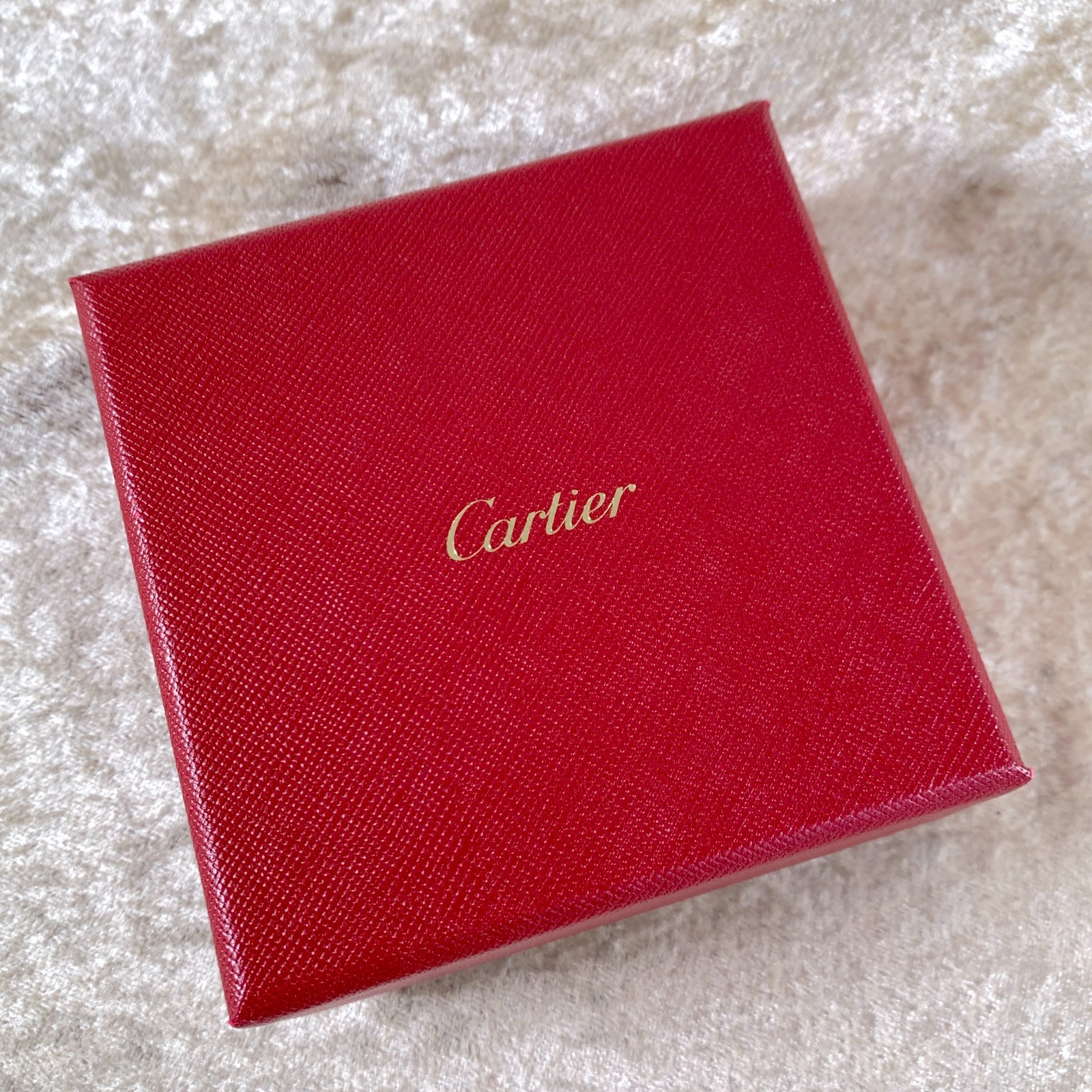 Cartier Porcelain Mini Change Tray Ashtray Platinum Painted Rim 8 x 8cm w/ Box