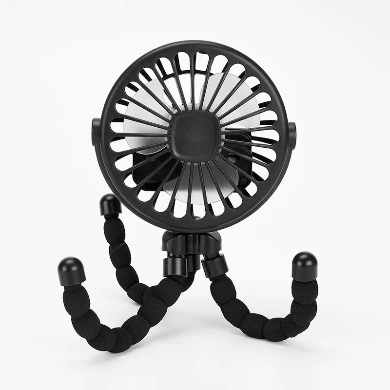 Portable Baby Stroller Fan Clip On Handheld USB Cooling Fan 3 Speed