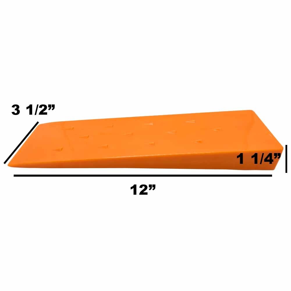 4 Pack 12″ Tree Felling Wedge Logging Bucking Falling ABS Plastic (Orange)