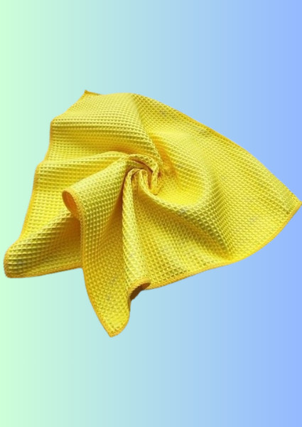 Bulk Case of 10 Microfiber Waffle Textured Cleaning Cloths,16×16, Lint Free