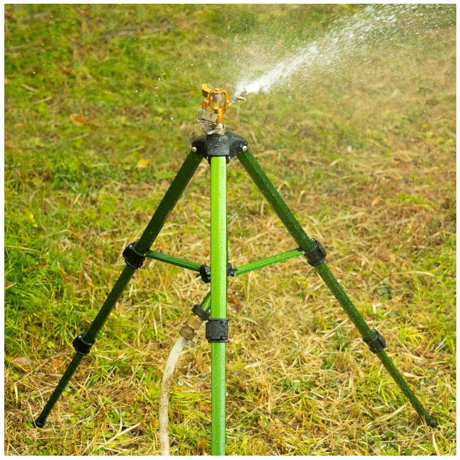 Brass Impact Sprinkler Set, 2 Pack Tripod Base
