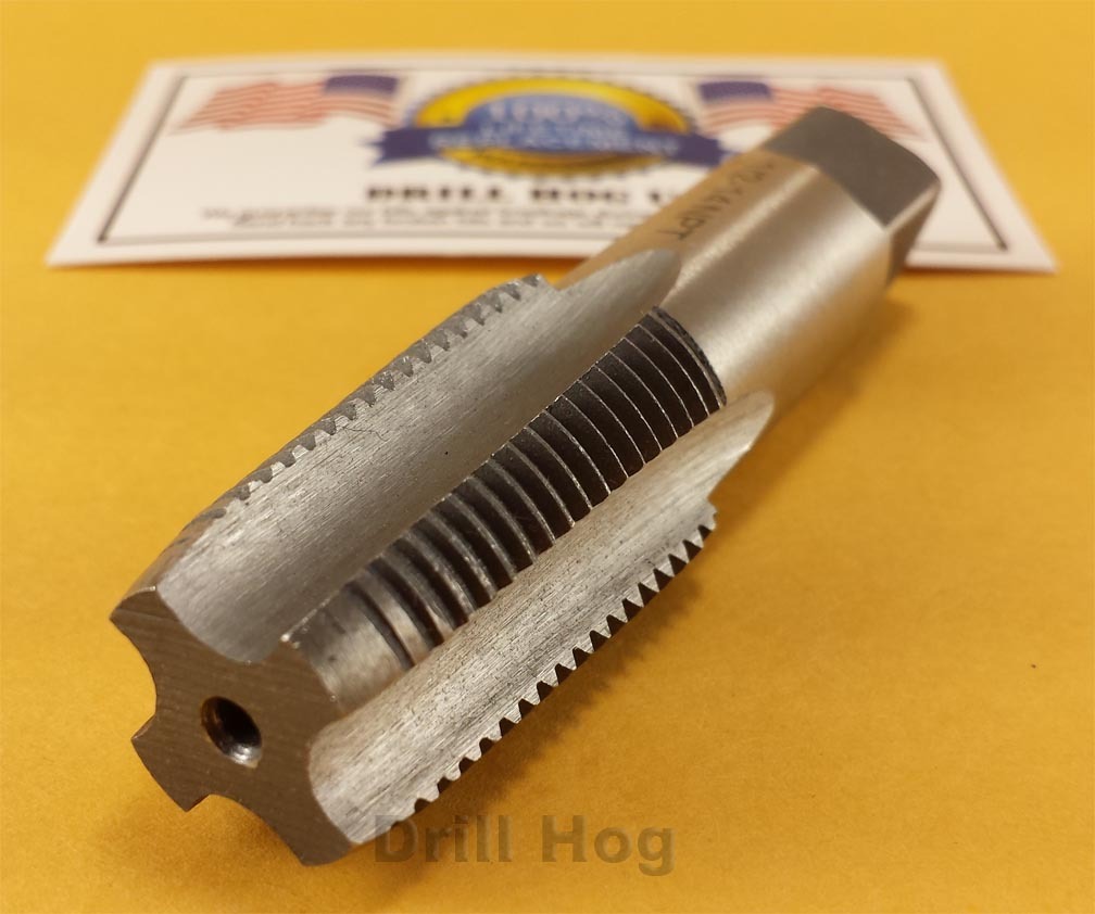 Drill Hog USA 1/8″ Pipe Tap 1/8-27 Tap NPT 1/8″ Pipe Threader Lifetime Warranty