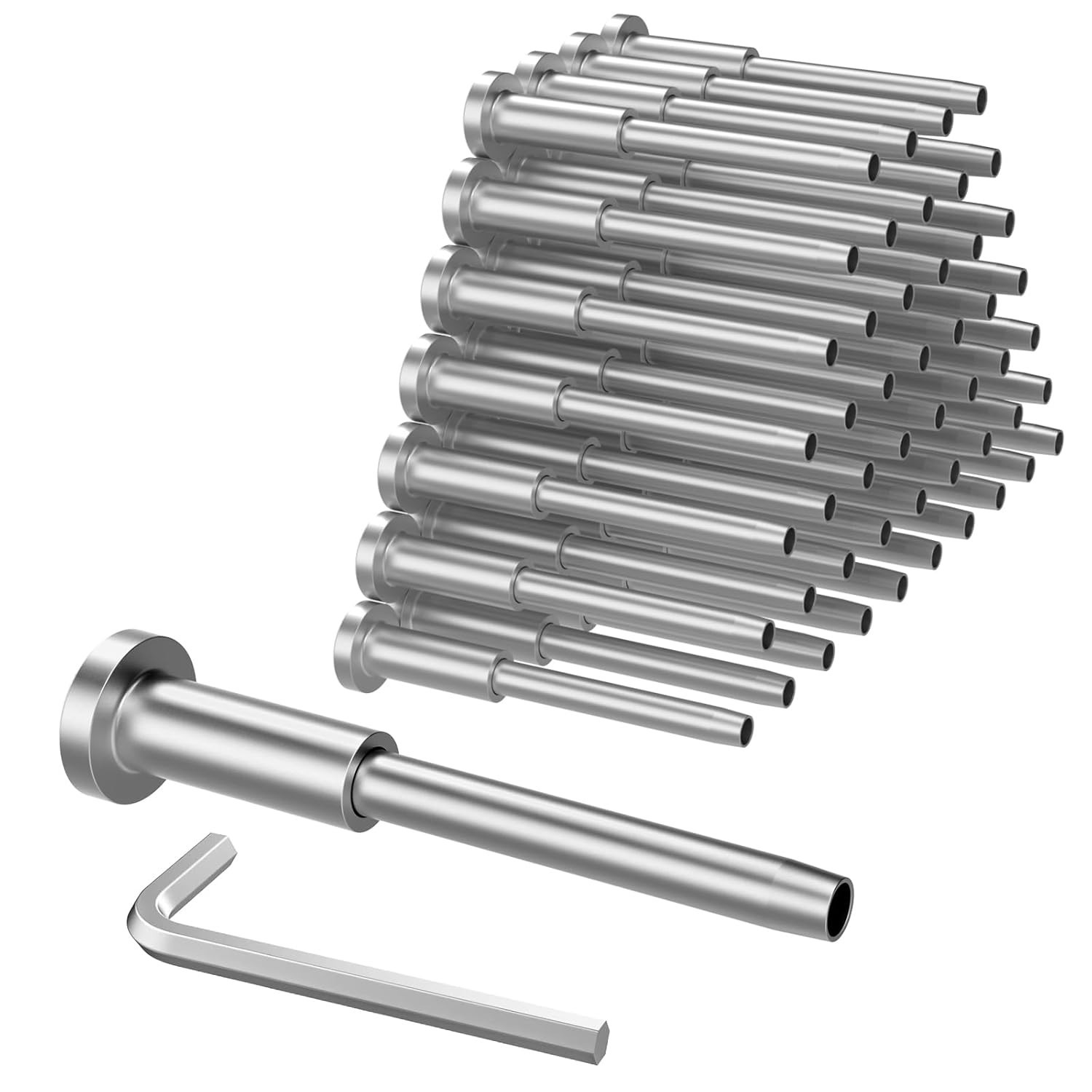 50 Pack Invisible Cable Railing kit, T316 Stainless Steel 1/8″ Invisible ……