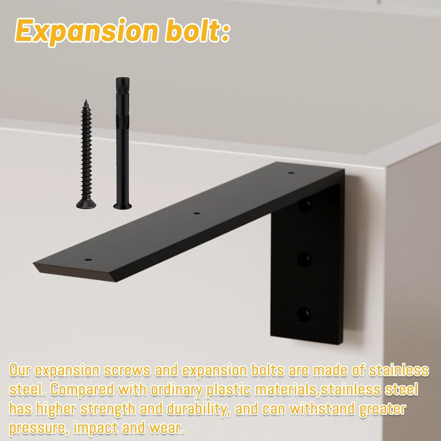 Countertop Support Bracket 16 Inch 4 Pack (3/8″ Thick),Premium Heavy Duty Granit