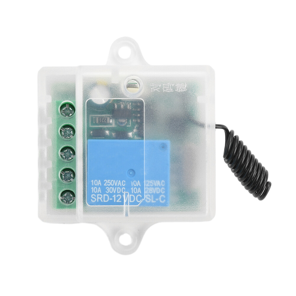 433Mhz Universal Wireless Remote Control Switch With Relay Receiver Module DC12V