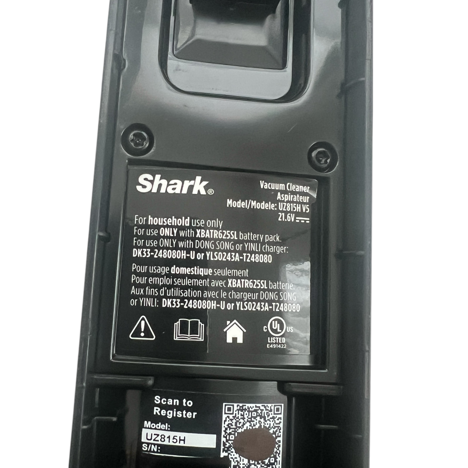 Genuine Shark UZ815H Stratos Handle Motor Body+Dust Bin+Filters (No Battery) OEM