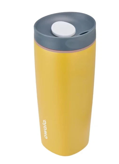 Owala SmoothSip Travel Mug 20oz Stainless Steel Golden Quest Insulated Tumbler