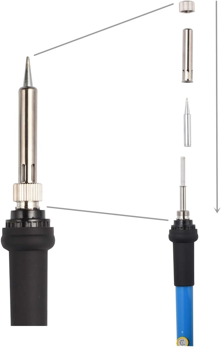 60W Digital Electric Soldering Iron Kit Tempe Adjustable Welding Tool Solder Gun