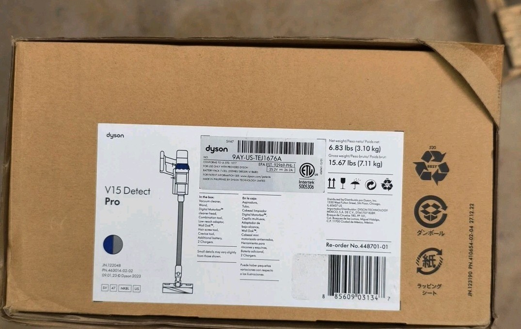 OPEN BOX Dyson V15 Detect Pro Cordless Vacuum Cleaner