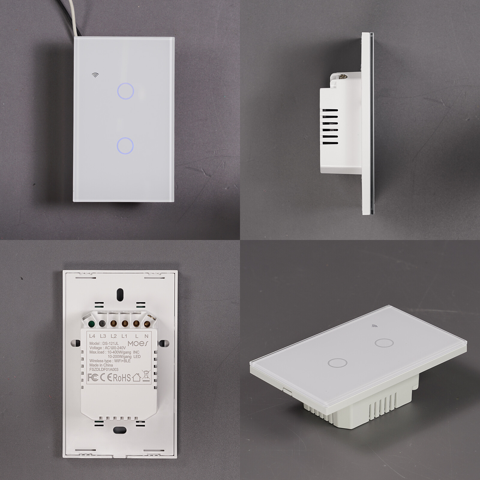 MOES WiFi Smart Light Switch Neutral Optional No Hub Tuya Alexa Google App Timer