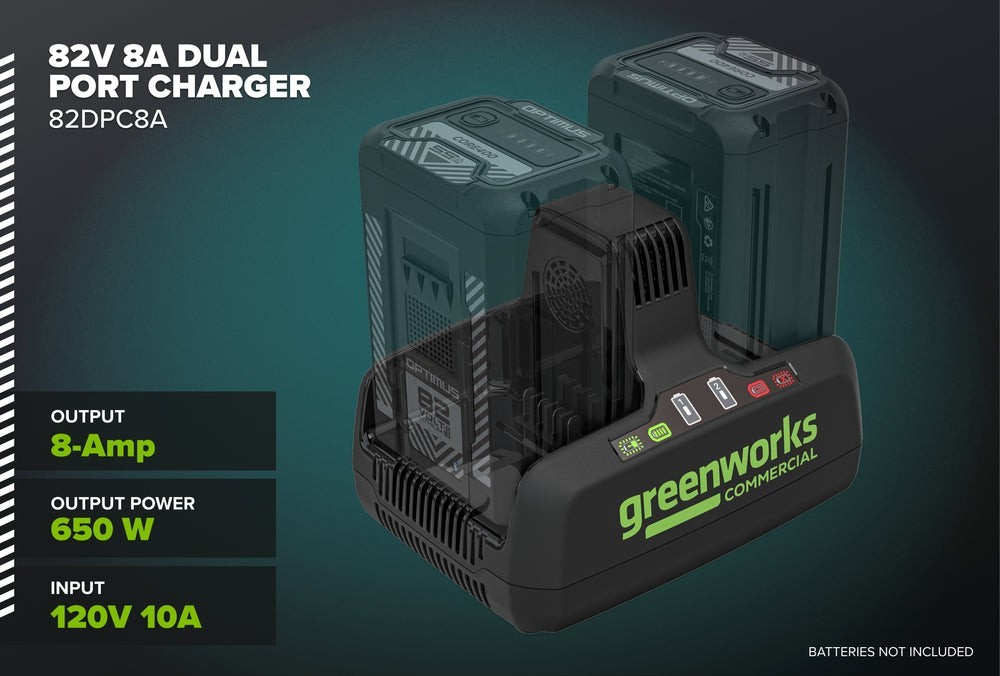 GREENWORKS GREENWORKS 82DCP8A 82 Volt 8A Dual Port Charger