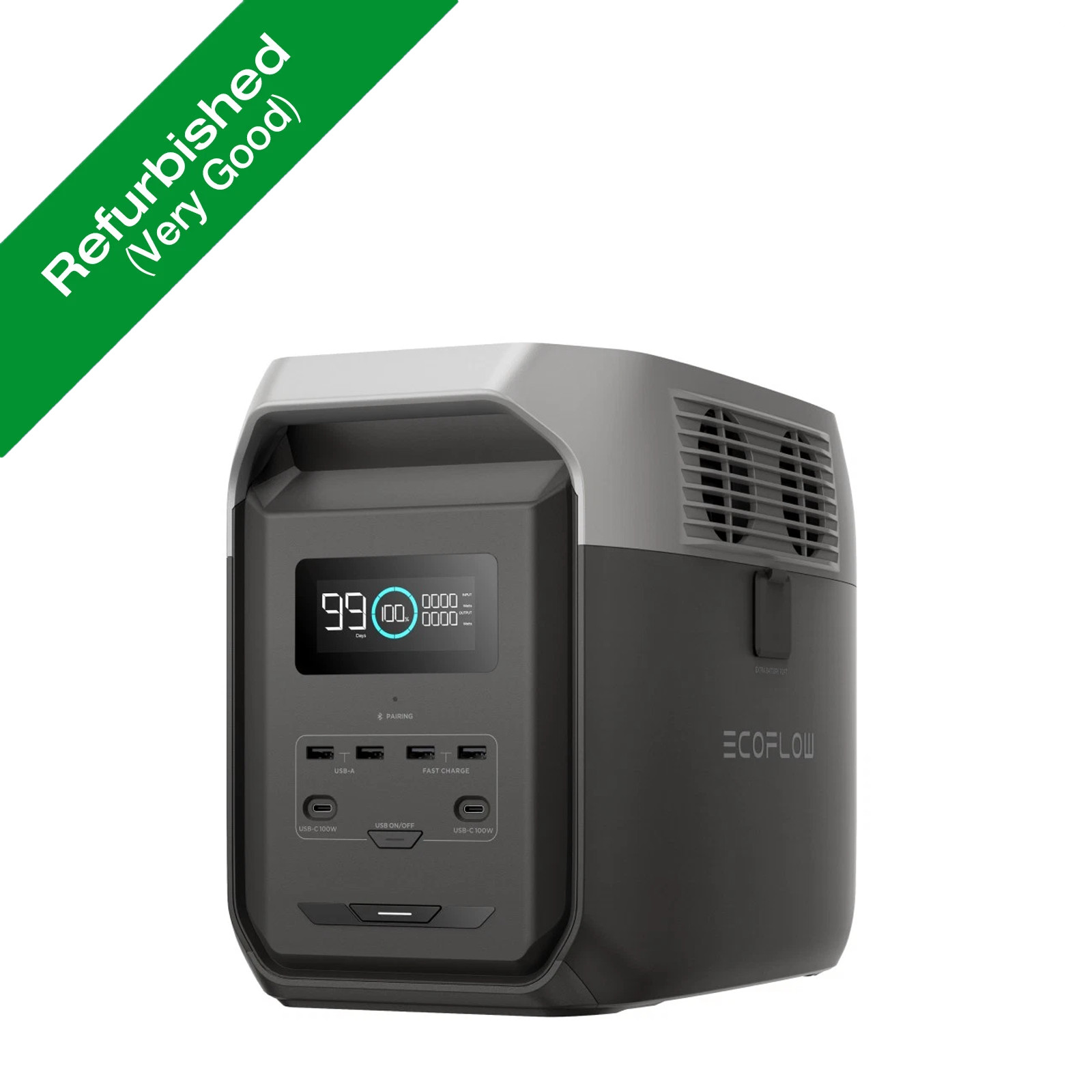 EcoFlow DELTA 3 1500 1536Wh LiFePO4 Generator Portable Power Station Refurbished