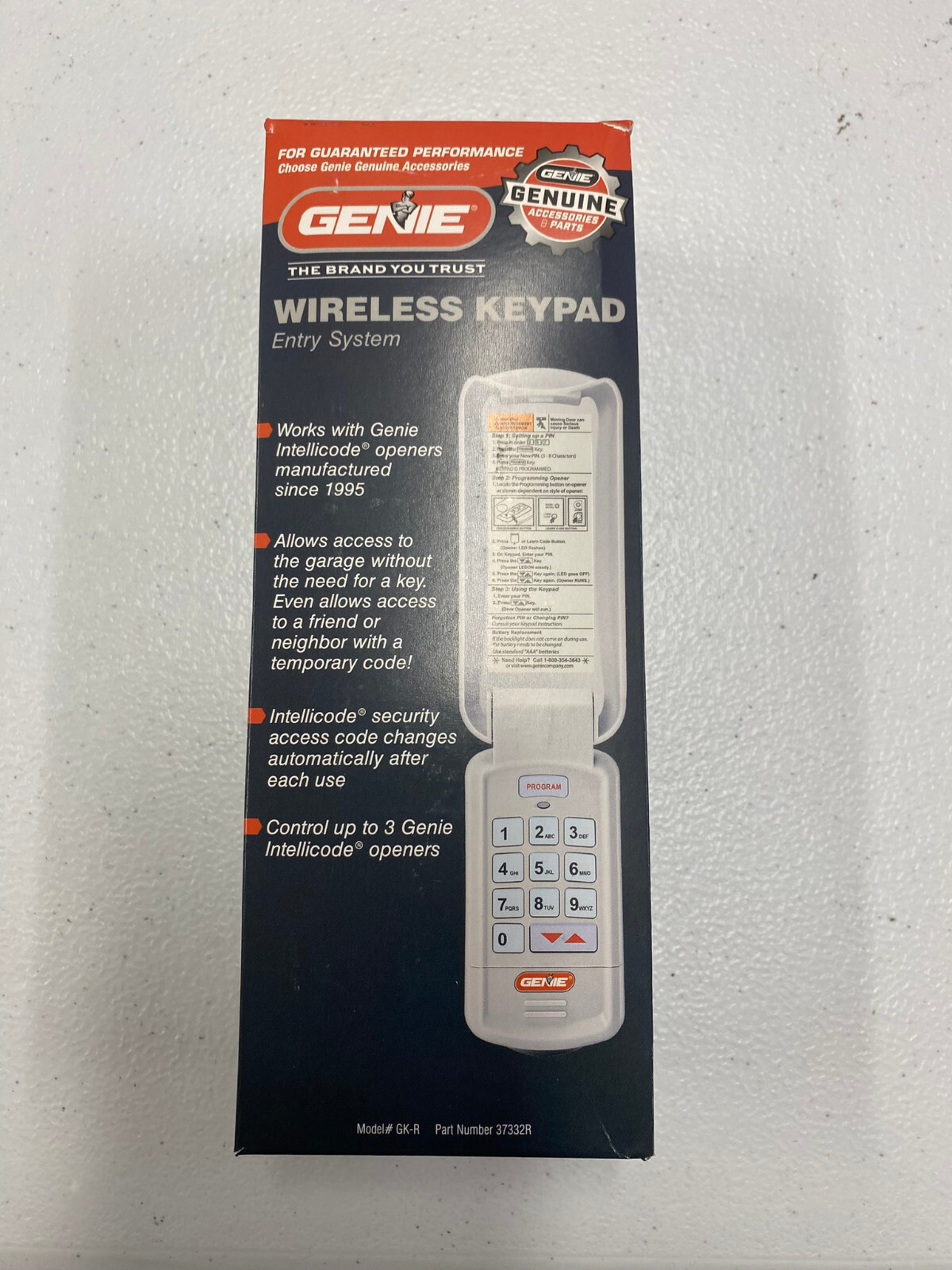For Genie Garage Door Opener Remote Wireless Keyless Keypad Intellicode GK-R