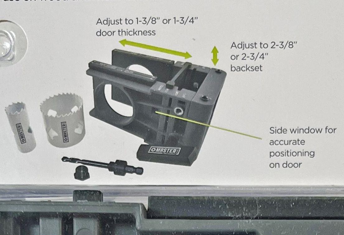 Master Mechanic DOOR LOCK INSTALLATION KIT Bi-Metal Hole Saws