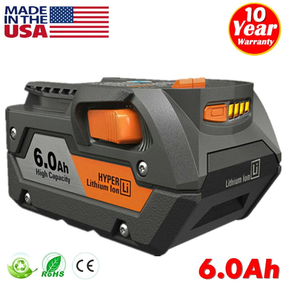 New For Ridgid R840087 6Ah 8Ah Lithium Battery Rigid 18 Volt R840085 Power Tools