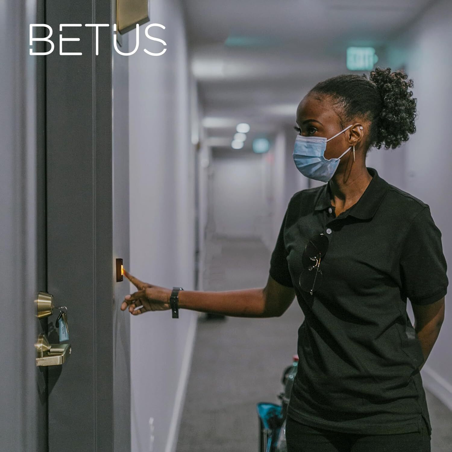 Betus LED Lighted Doorbell Button – Rectangular Wall Mounted Door Push Buttons