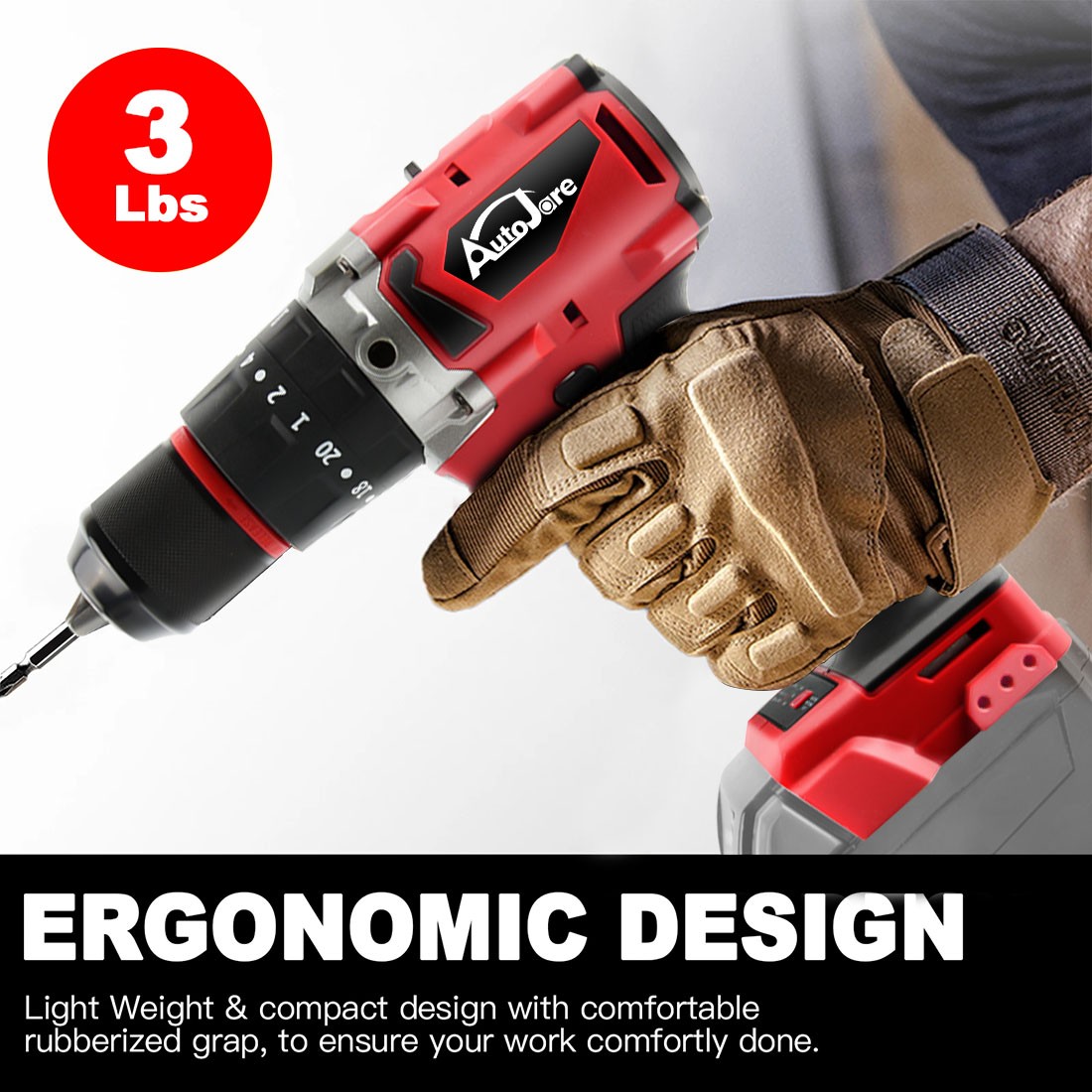 1/2″ Cordless Hammer Drill/Driver Brushless For Milwaukee 18V Battery 2-Speed
