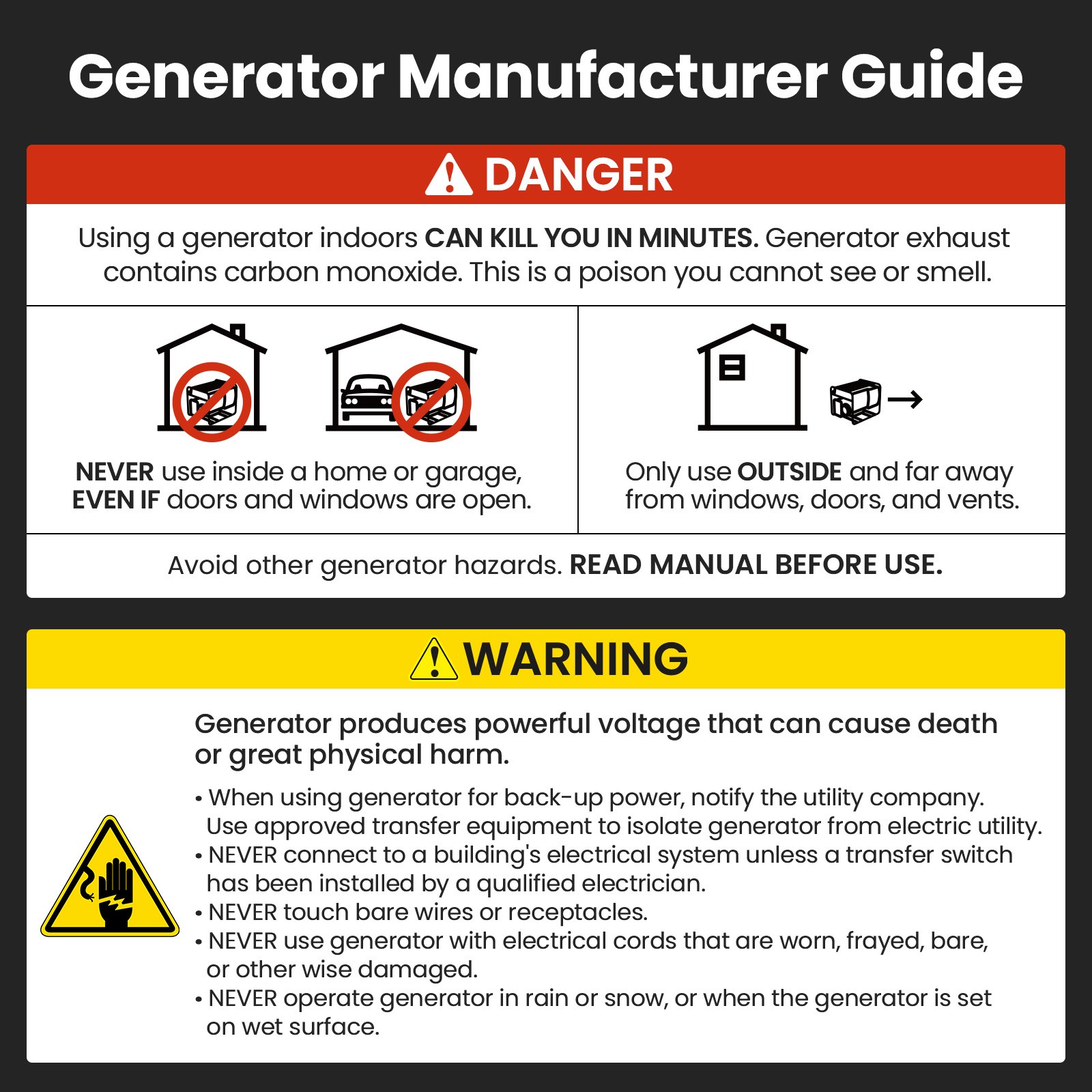 1800W Running Ultra Quiet Generator with ECO Mode for Garden Courtyard Use