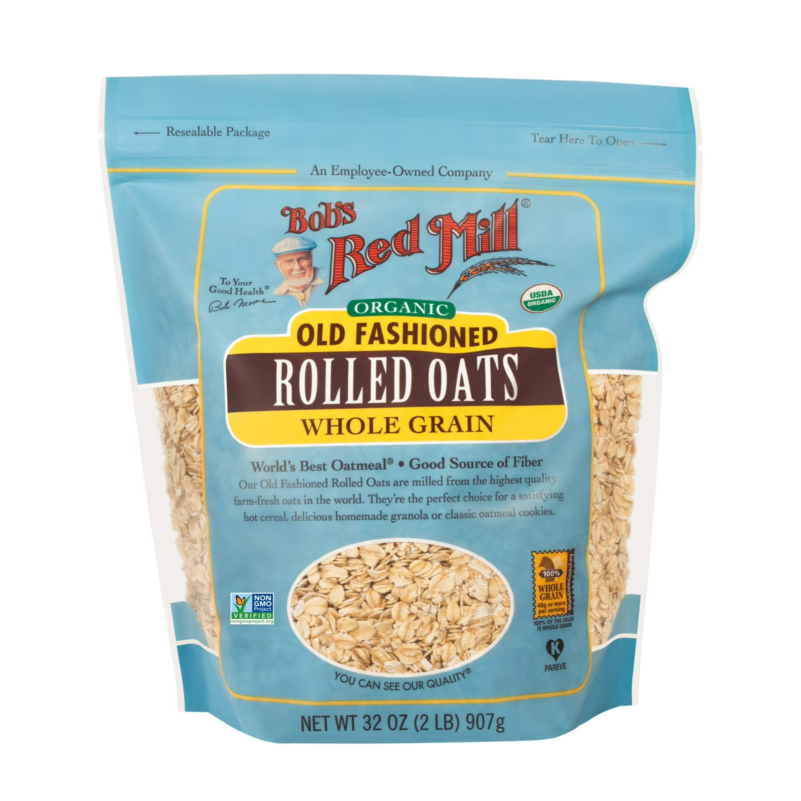 Bob’s Red Mill Old Fashioned Organic Rolled Oats 32 oz Pkg