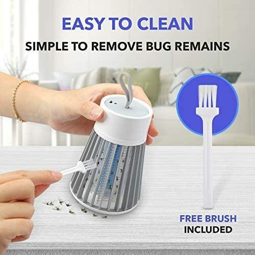 Portable Electric Mosquito Killer Lamp LED Light Trap Fly Bug Insect Zapper Lamp