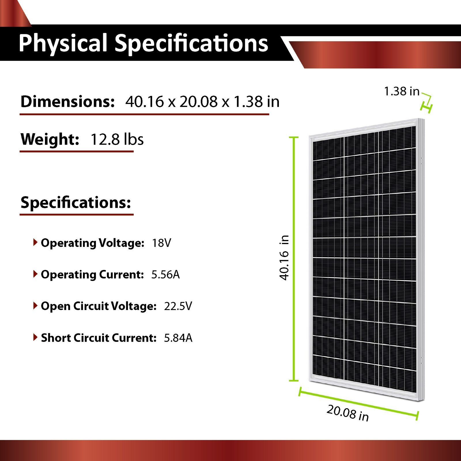ExpertBattery 300W 12V Monocrystalline Solar Panel Kit with 30A PWM Controller