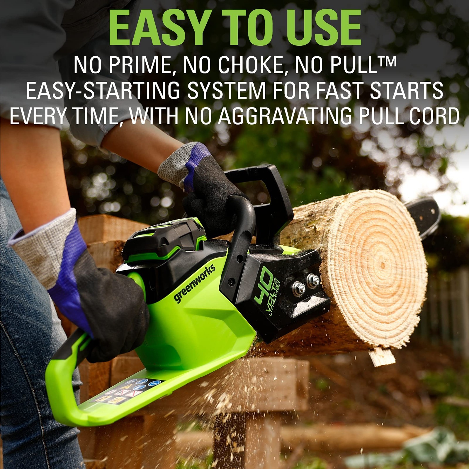 Greenworks 40V 14 inch 1500W Cordless Chainsaw Gen1.5 CS40L01 – Tool Only